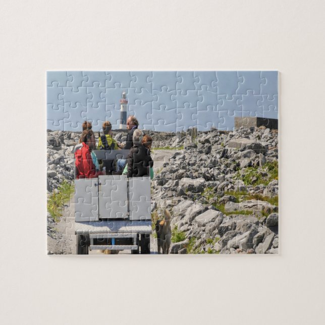 Benötigen Sie einen Aufzug ? Verkehr auf Inisheer  Puzzle (Horizontal)
