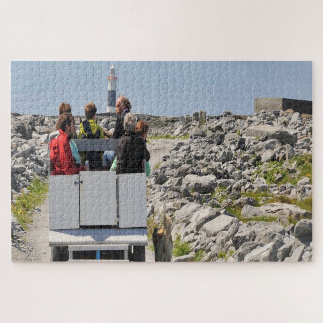 Benötigen Sie einen Aufzug ? Verkehr auf Inisheer  Puzzle (Horizontal)