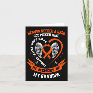 Benötigt einen Helden, Gott, meine Opa Leukemia Me Karte