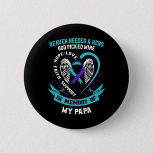 Benötigt einen Helden Gott wählte mein Papa Selbst Button