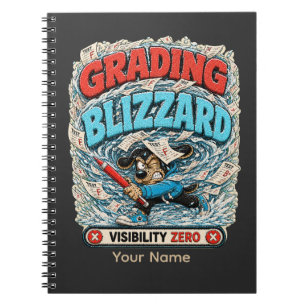 Benotung Blizzard Personalisiertes Lustiges Lehrer Notizblock
