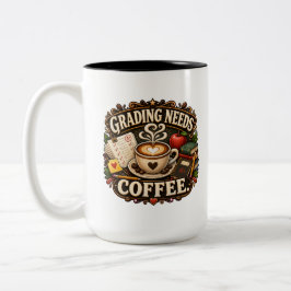 Benotung braucht Kaffee Lehrer Tasse