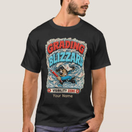 Benotung Schneesturm Personalisiertes Lustiges Leh T-Shirt