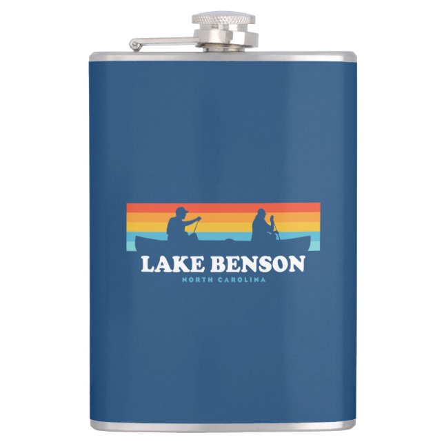 Benson North Carolina Canoe Flachmann (Vorderseite)