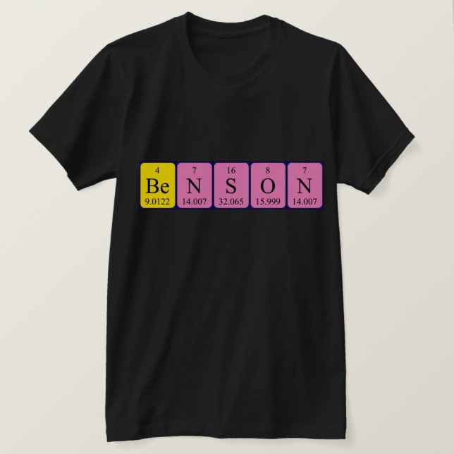 Benson Periodenname Shirt (Design vorne)