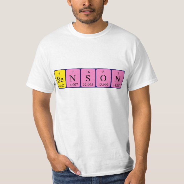 Benson Periodenname Shirt (Vorderseite)