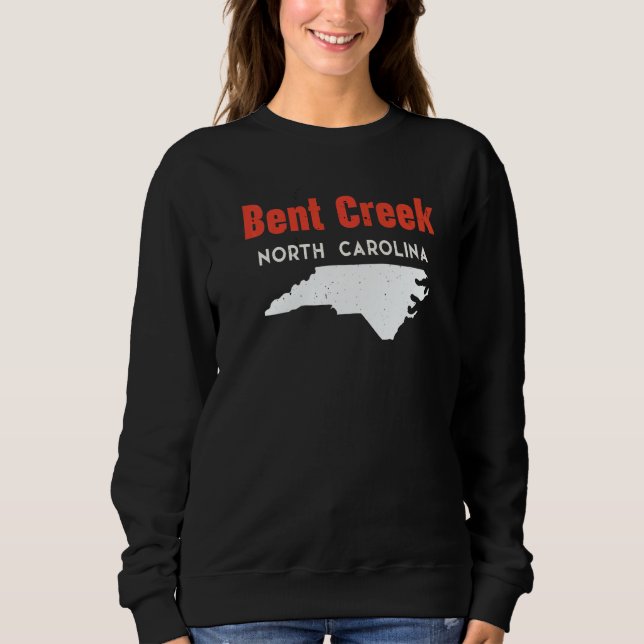 Bent Creek and Hildebran North Carolina USA State  Sweatshirt (Vorderseite)