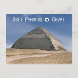 Bent Pyramid in Dahshur, Ägypten Postkarte