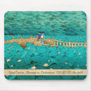 Benten-Teich bei Shiba Kawase Hasui japanische Lan Mousepad
