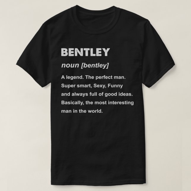 Bentley Name Geschenk Pullover (Design vorne)
