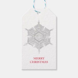 BENTLEY SNOWFLAKE MERRY CHRISTMAS GIFT TAG GESCHENKANHÄNGER