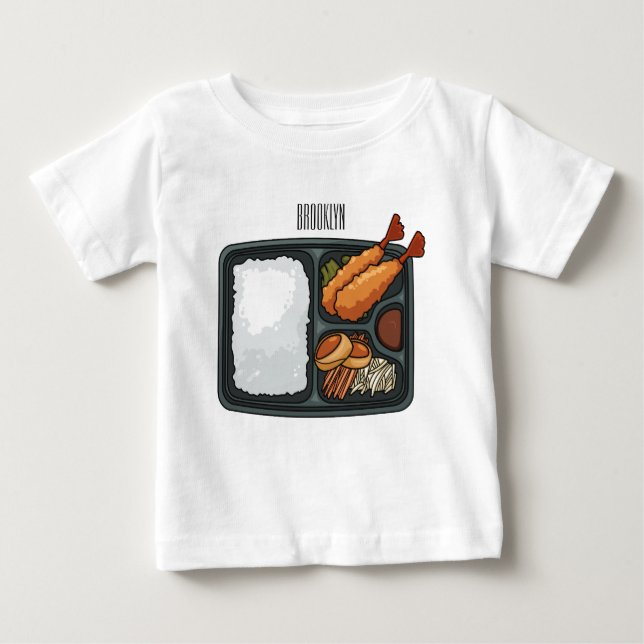 Bento Cartoon Illustration Baby T-shirt (Vorderseite)