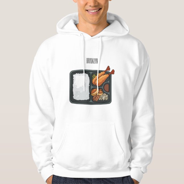 Bento Cartoon Illustration Hoodie (Vorderseite)