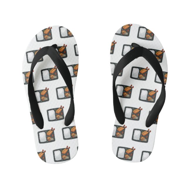 Bento Cartoon Illustration Kinderbadesandalen (Fußbett)