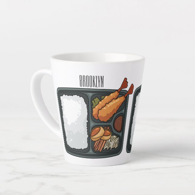 Bento Cartoon Illustration Milchtasse (Linke Ecke)