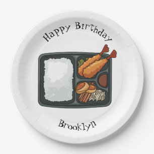 Bento Cartoon Illustration Pappteller