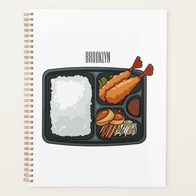 Bento Cartoon Illustration Planer (Vorderseite)