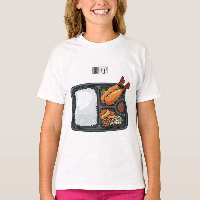 Bento Cartoon Illustration T-Shirt (Vorderseite)