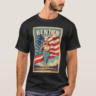 Benton Arkansas Usa Vintage Tourismus T-Shirt