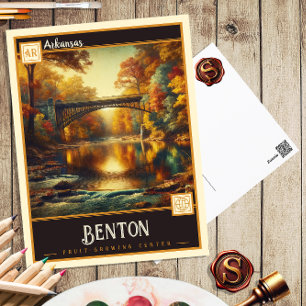 Benton, Arkansas Vintage Postkarte