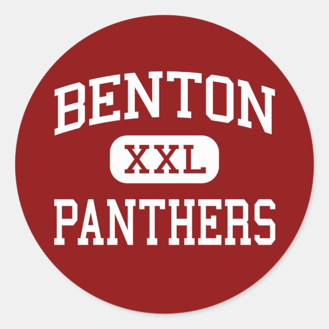 Benton - Panthers - High School - Benton Arkansas Runder Aufkleber (Vorderseite)