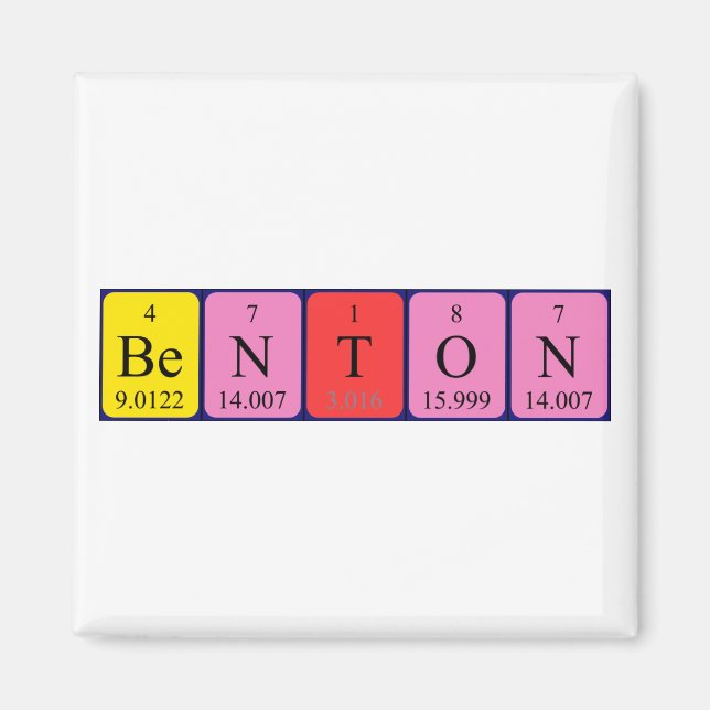 Benton Periodenmagnet Magnet (Vorne)