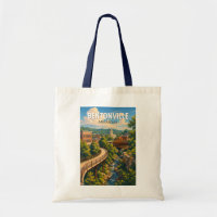 Bentonville Arkansas Illustration Reise Kunst