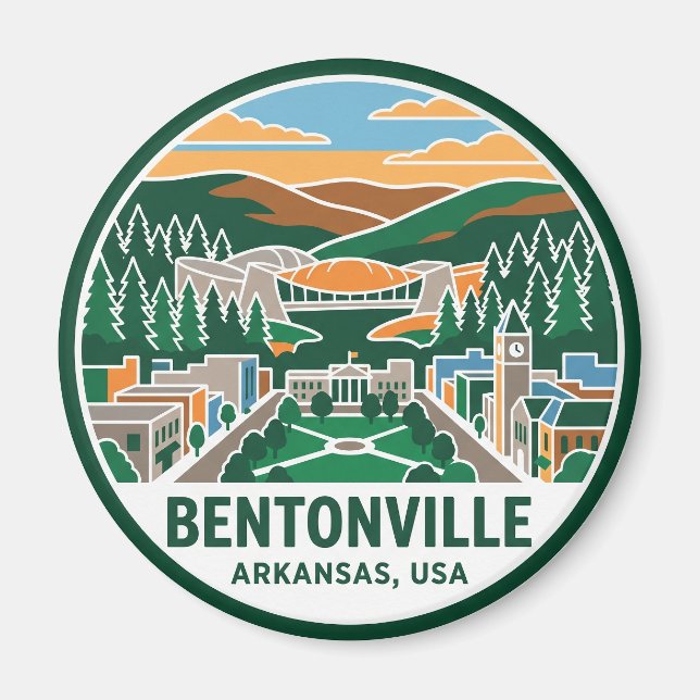 Bentonville Arkansas Magnet (Vorne)
