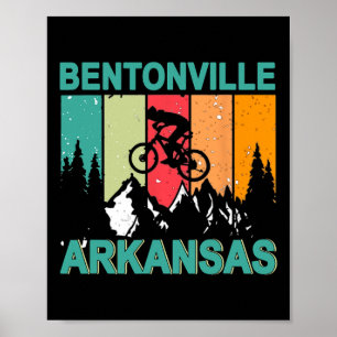 Bentonville Arkansas Vintage Retro 70er Mountain B Poster