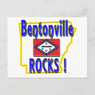 Bentonville Rocks ! (Blau) Postkarte