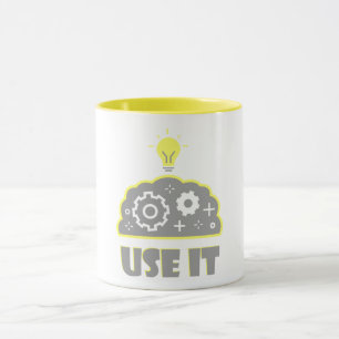 Benutze dein Gehirn Tasse