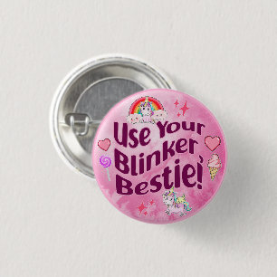 Benutze deinen Blinker, Bestie! BESTE FREUNDIN Bes Button
