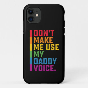Benutze nicht meine Daddy-Stimme Lustig Schwul LGB Case-Mate iPhone Hülle