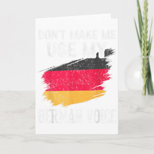 Benutze nicht meine deutsche Stimme Deutschland Le Karte