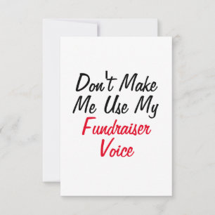 Benutze nicht meine Fundraising-Stimme  Karte