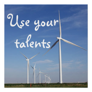 Benutzen Sie Ihr Talent-Plakat Poster
