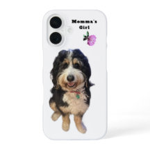 Benutzerdefinable „Momma’s Girl“ Hunde-iPhone 16-H