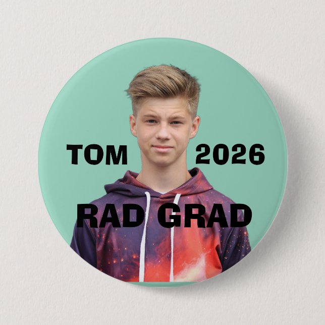 BENUTZERDEFINEDER ABSOLVENTEN-FOTO-KNOPF BUTTON (Vorderseite)