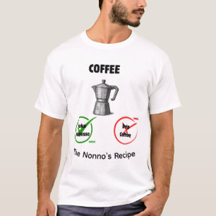 Benutzerdefineter lustiger italienischer Kaffee-Re T-Shirt