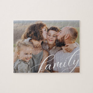 Benutzerdefinetes Familienfoto-Skript Puzzle