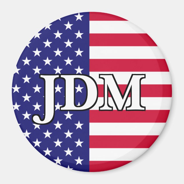Benutzerdefinierbare amerikanische Flaggen Magnet (Vorne)