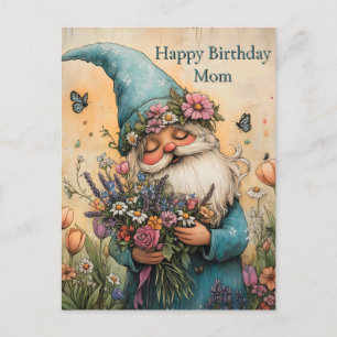Benutzerdefinierbare Blume - GNOME-Illustration Feiertagspostkarte