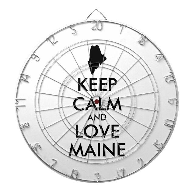 Benutzerdefinierbare CALM- und LIEBE-MAINE (BEHALT Dartscheibe (vorne)