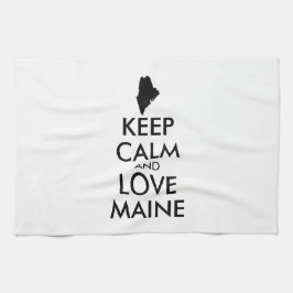 Benutzerdefinierbare CALM- und LIEBE-MAINE (BEHALT Küchentuch