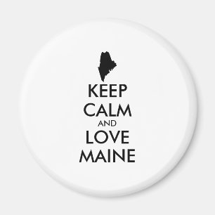 Benutzerdefinierbare CALM- und LIEBE-MAINE (BEHALT Magnet