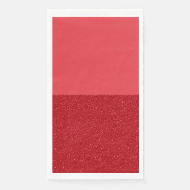 Benutzerdefinierbare halbe Tomatenrote Gästetischs Serviette (Vorderseite)