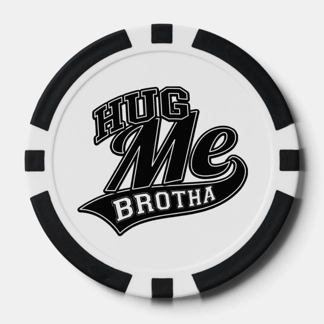 Benutzerdefinierbare Hintergrundfarbe für Hug Me Pokerchips (Vorderseite)
