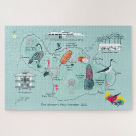 Benutzerdefinierbare Karte von Maui, Hawaii Jigsaw Puzzle