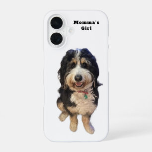 Benutzerdefinierbare „Mamas Mädchen“ Hunde iPhone  16 Hülle