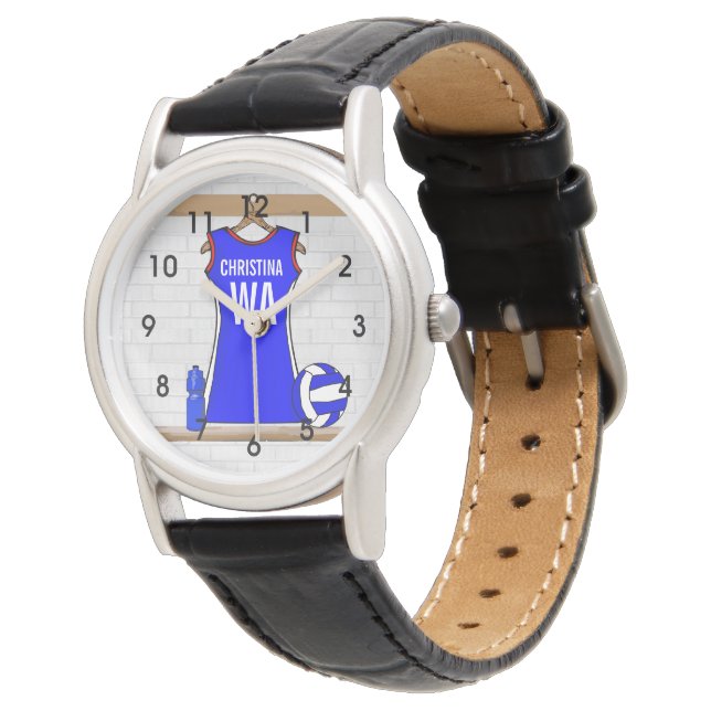 Benutzerdefinierbare Netzwerkuhren Armbanduhr (Schrägansicht)